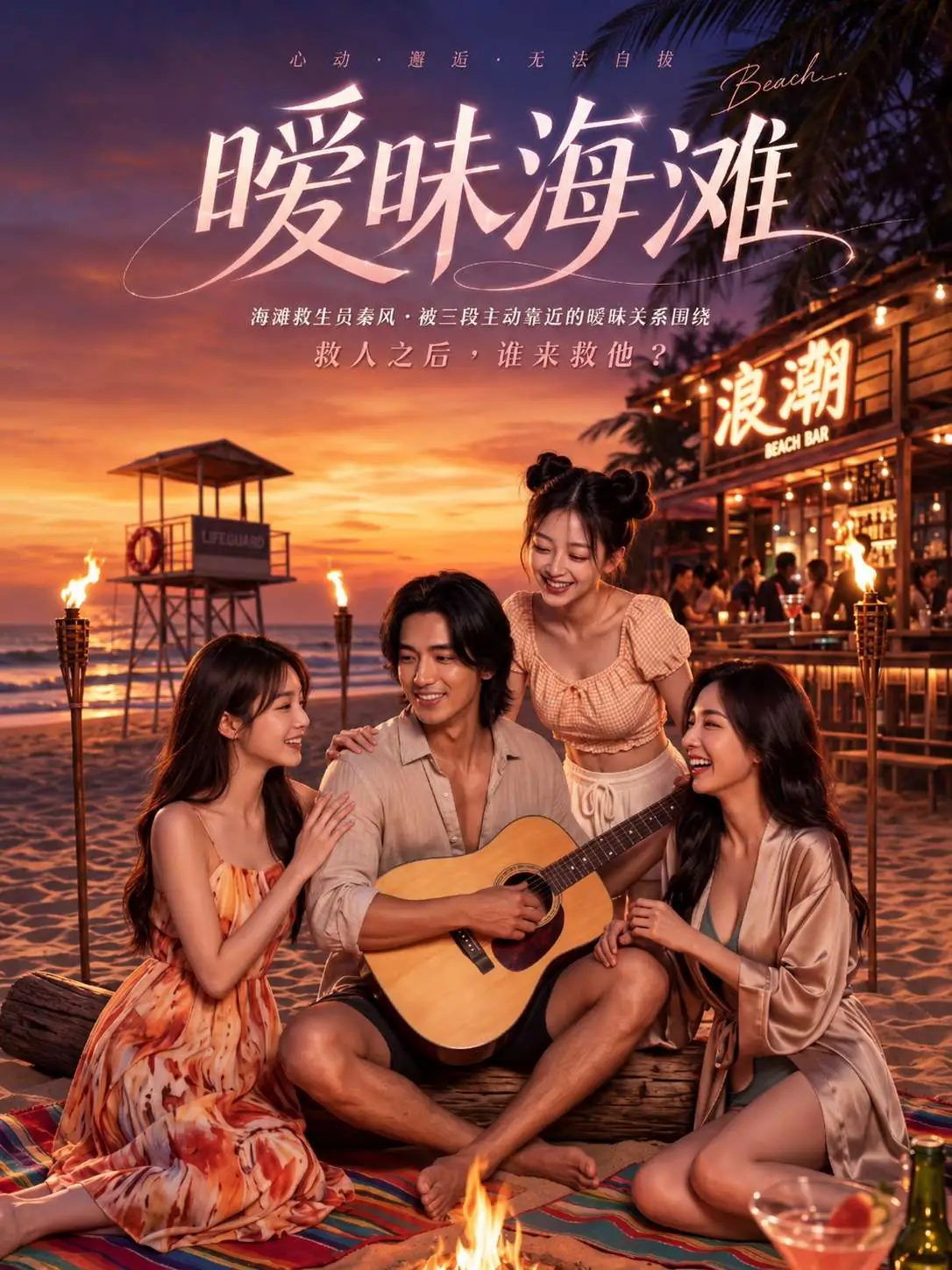 短剧封面：白日织布夜里织网